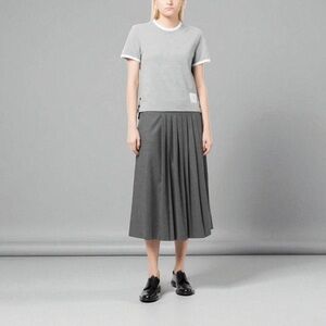 Thom Browne RWB-stripe logo-patch T-shirt